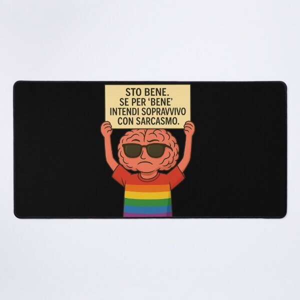 Item preview, Sopravvivo con sarcasmo – Cervello Pride designed and sold by IroniaeCo.
