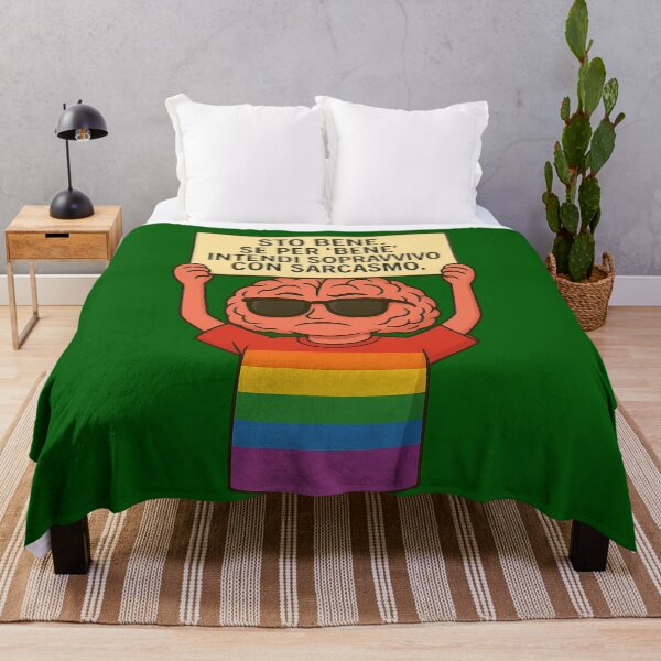 Item preview, Sopravvivo con sarcasmo – Cervello Pride designed and sold by IroniaeCo.