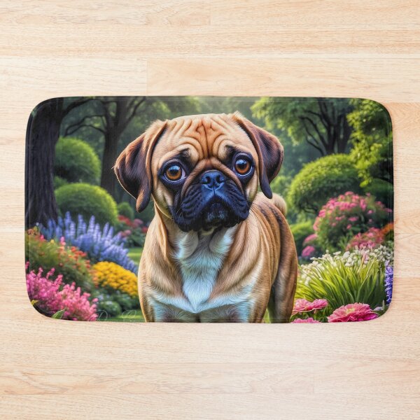 Item preview, Clarence Fawn Puggle Dog Portrait Painting designed and sold by Heart and Soul Studio.