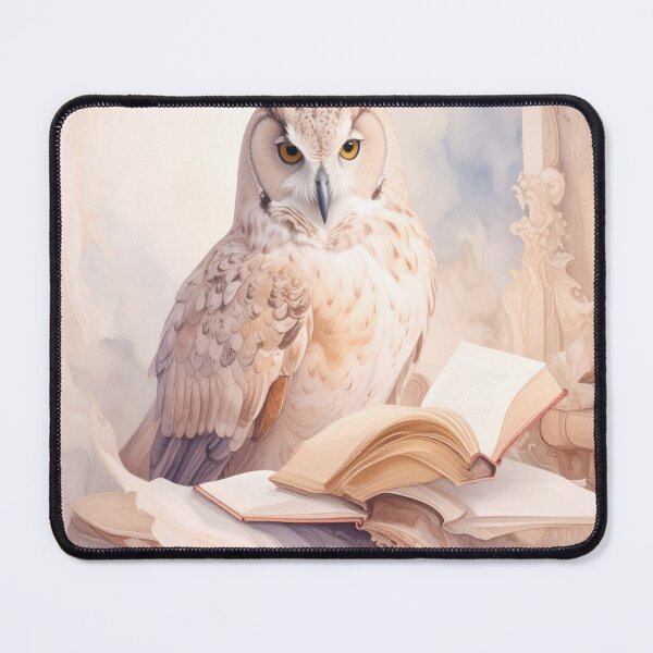 Item preview, Anthropomorphic Owl Librarian Reading A Magical Book designed and sold by Elliott G.W..