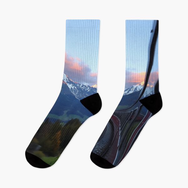 Item preview, Awaken to the Majesty of the Alps; Alpine Adventure: Scenic Train Journey at Dawn designed and sold by Creative-RE.