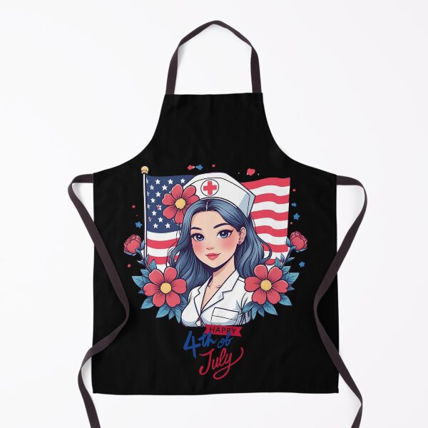 Item preview, Patriotic Nurse Art – 4th of July Tribute to Healthcare Heroes designed and sold by PeteLawliiet.