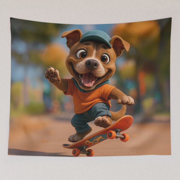 Item preview, Skater American Pit Bull Terrier designed and sold by Sillytoe.