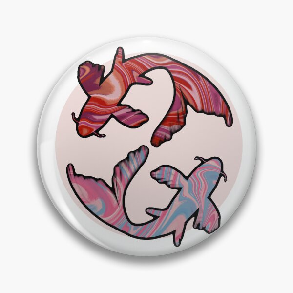 Item preview, Pride Koi: Trans x Lesbian Flag Discrete designed and sold by cetfish.