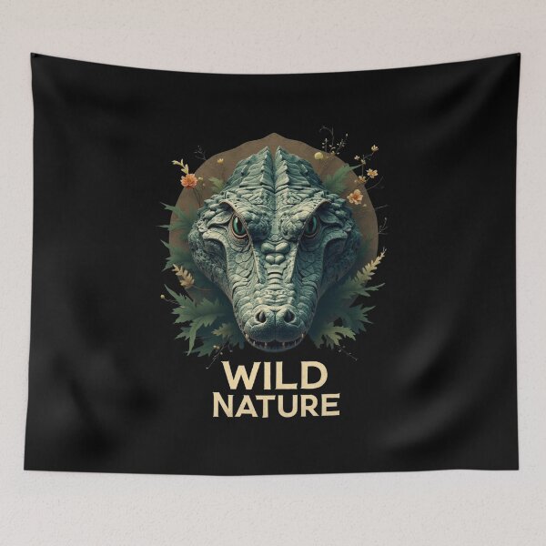 Item preview, Wild Nature Crocodile designed and sold by ShadowAndSlate.