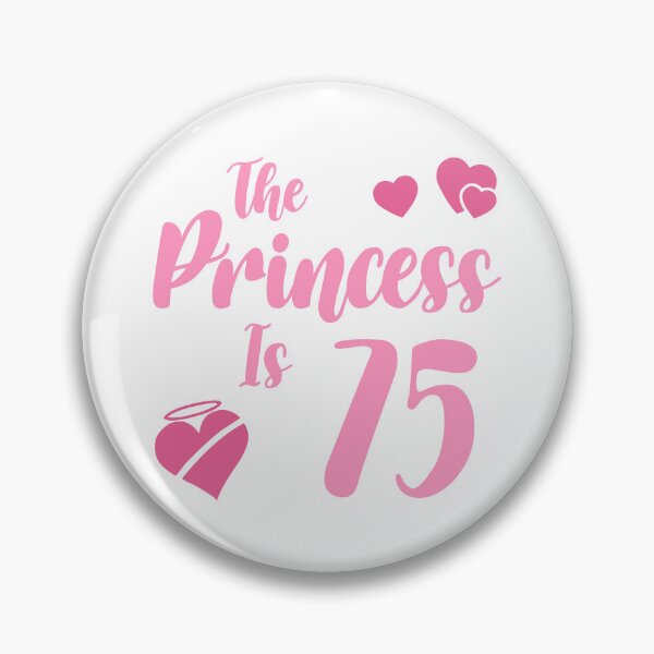 Item preview, 75th Birthday For Princess designed and sold by thepixelgarden.
