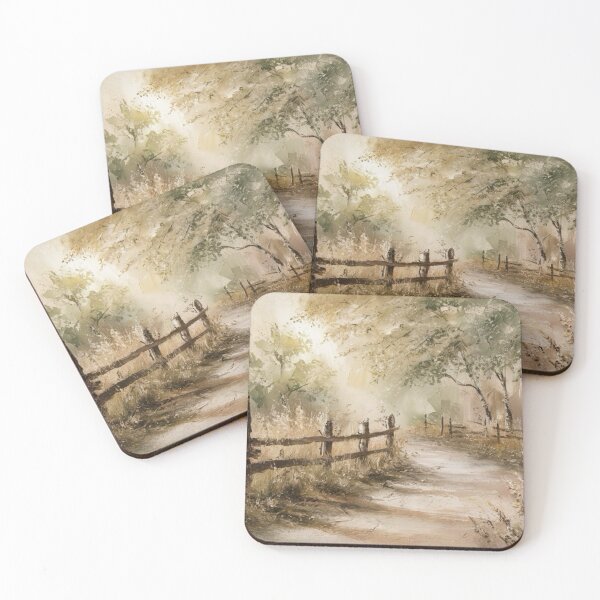 Item preview, Whispering Trees – Moody French Pathway Oil Painting. Art By Carraann  designed and sold by CARRAANN.