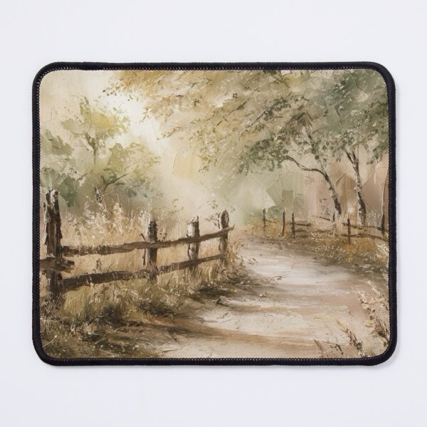 Item preview, Whispering Trees – Moody French Pathway Oil Painting. Art By Carraann designed and sold by CARRAANN.