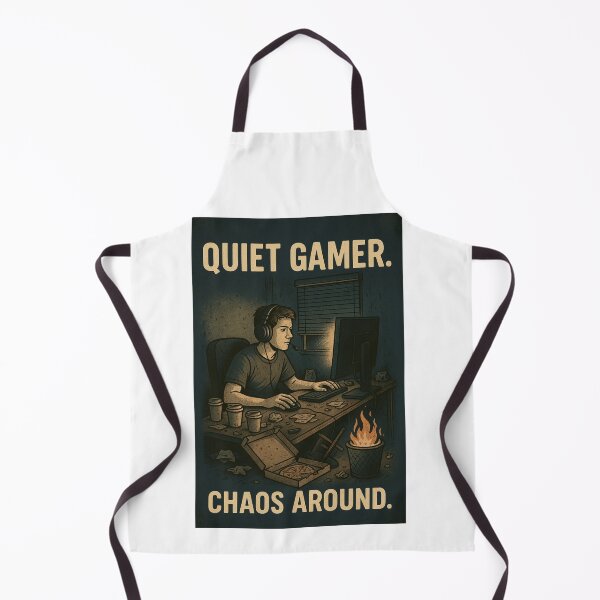 Item preview, Quiet Gamer, Chaos Outside | Funny shirt for gamers designed and sold by VeroChaos.