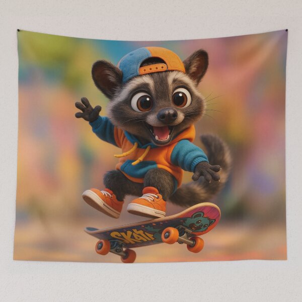 Item preview, Skater Asian Palm Civet designed and sold by Sillytoe.