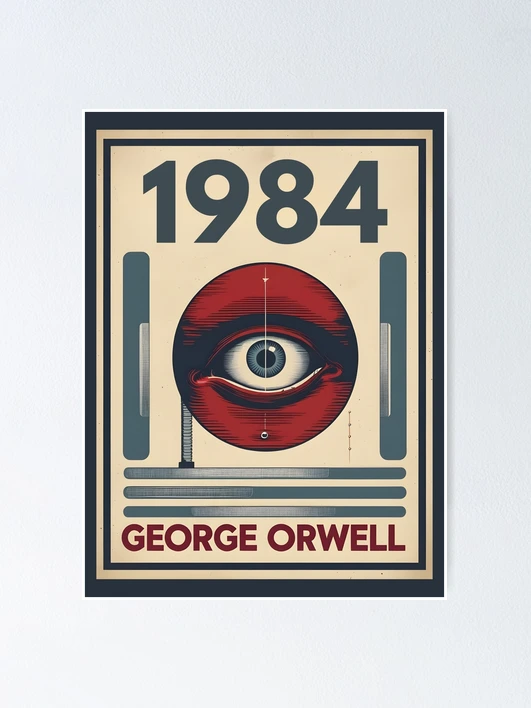 A Vintage Poster of 1984 by George Orwell 