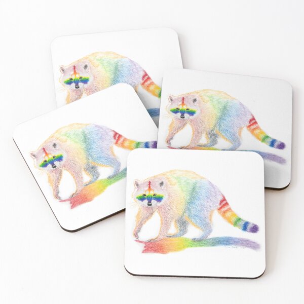 Item preview, Proud Rainbow Raccoon - Without Text designed and sold by BeckyKidus.