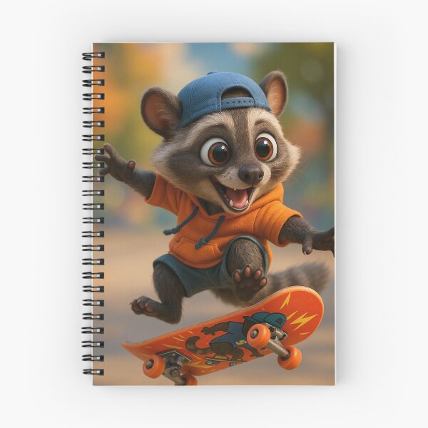 Item preview, Asian Palm Civet Skater Flip designed and sold by Sillytoe.