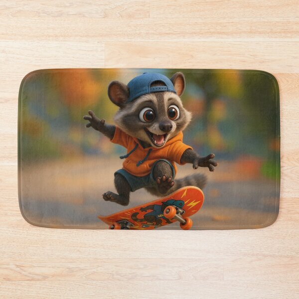 Item preview, Asian Palm Civet Skater Flip designed and sold by Sillytoe.