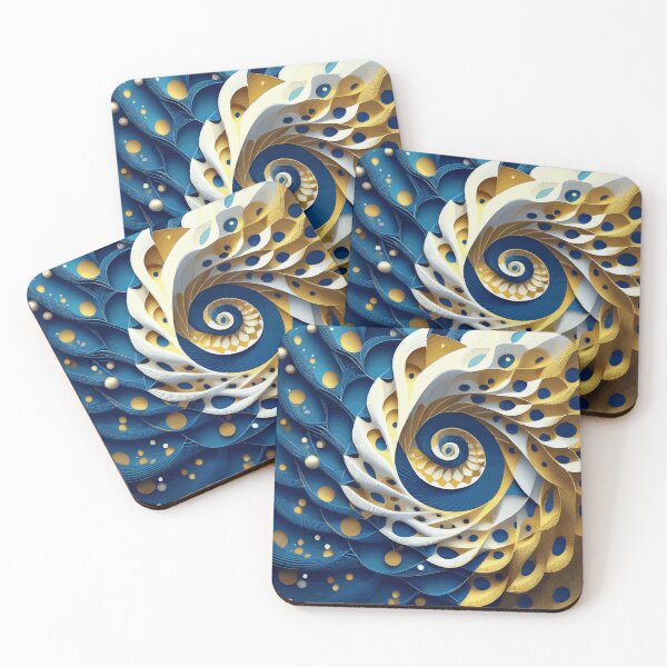 Item preview, Colorful Abstract Fibonacci Art 123 designed and sold by Vicky Brago-Mitchell®.