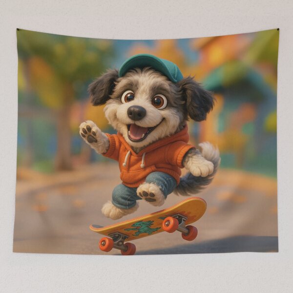 Item preview, Skater Aussiedoodle designed and sold by Sillytoe.