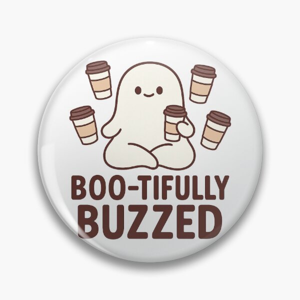 Item preview, Ghost with a Coffee Habit – Boo-tifully Buzzed designed and sold by CheekyCharme.