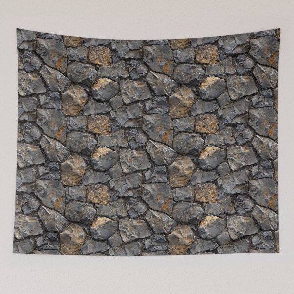 Item preview, Rugged Interlocking Stone Wall Texture designed and sold by NTGUILTY.
