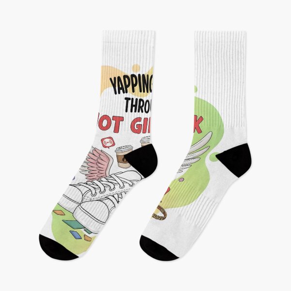 Item preview, Yapping My Way Through My Hot Girl Walk Trendy Aesthetic Digital Art Print designed and sold by AnnDesignStudio.