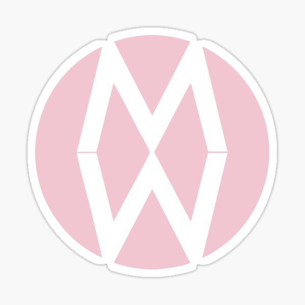Vista previa del artículo con la obra «Iniciales MW Rosa», diseñado y vendido por lo.design.co.