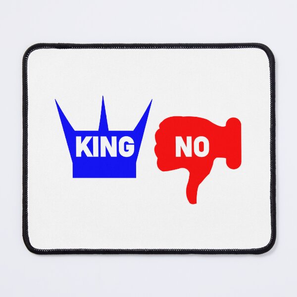 Artikelvorschau, King No – Statement-T-Shirt mit kräftiger Kronen-Typografie entworfen und verkauft von JR78.