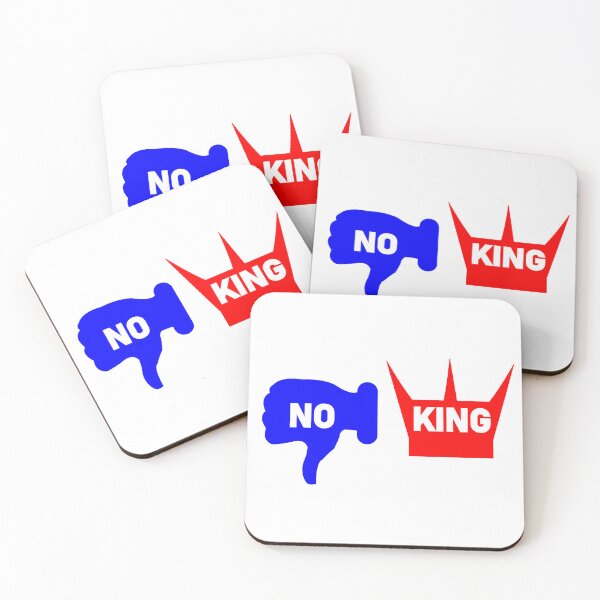 Item preview, No King – Rejection of Authority Minimalist Tee designed and sold by JR78.