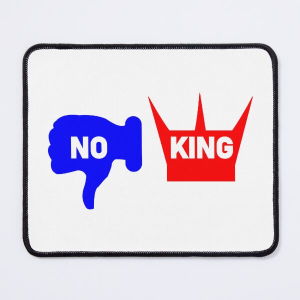 Item preview, No King – Rejection of Authority Minimalist Tee designed and sold by JR78.
