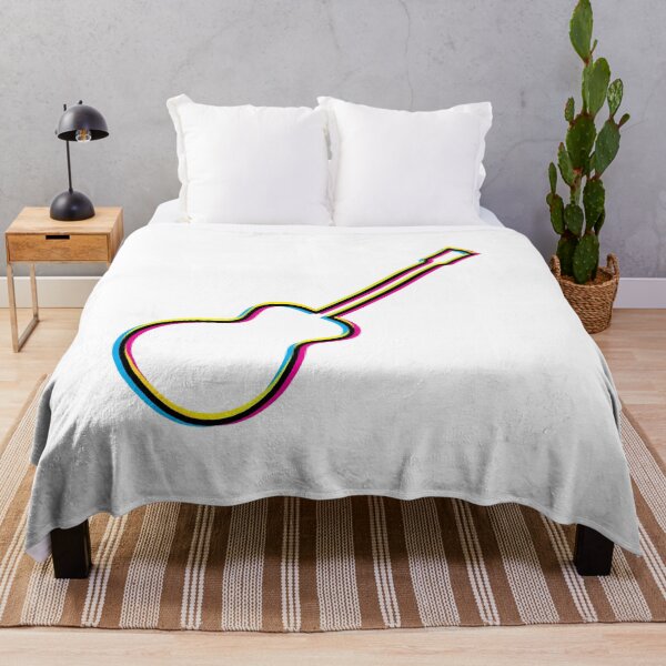 Aperçu de l'œuvre Guitare CMJN créée et vendue par CMYKtheory.