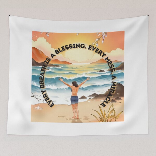 Item preview, Every mess, a miracle, every breath a blessing. designed and sold by Paws and Ink Art.