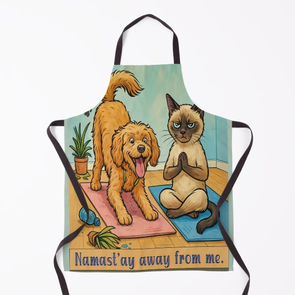 Item preview, Namast’ay Away From Me Cat and Dog Yoga designed and sold by gleefulme.