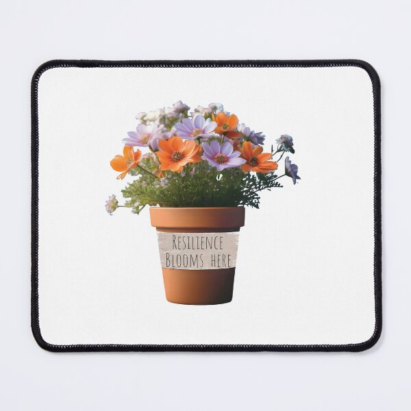 Item preview, Inspirational Flower Pot Resilience Blooms Here Shirts Journals And Stickers For Mental Health Awareness designed and sold by Apotheosis by Irie Meraki.