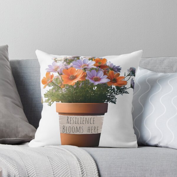 Item preview, Inspirational Flower Pot Resilience Blooms Here Shirts Journals And Stickers For Mental Health Awareness designed and sold by Apotheosis by Irie Meraki.