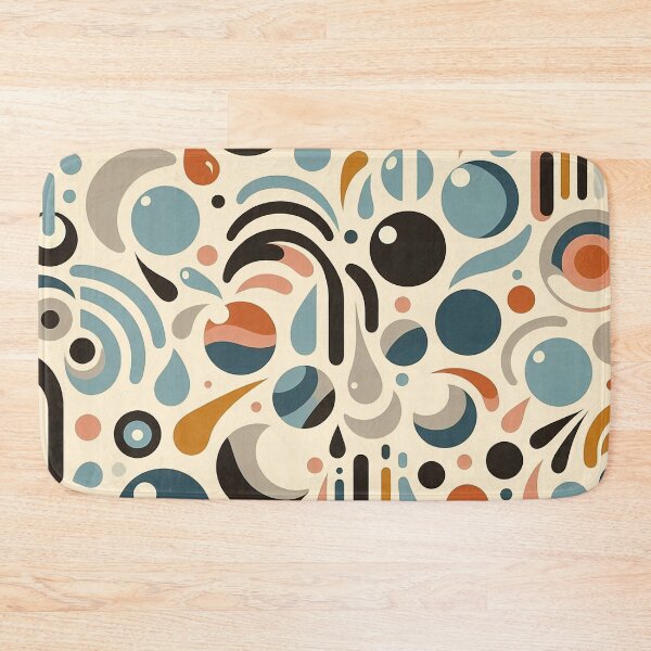 Item preview, Mid-Century Modern Splash pattern designed and sold by ArtFactoryAI.