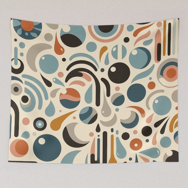 Item preview, Mid-Century Modern Splash pattern designed and sold by ArtFactoryAI.