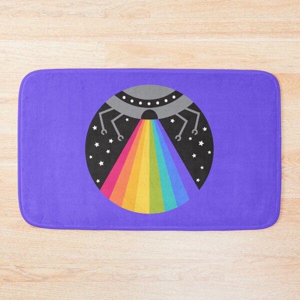 Item preview, Rainbow UFO – Cute Alien Abduction Pride Design designed and sold by musingtreeart.