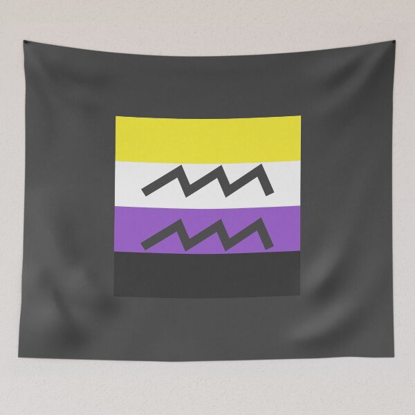Item preview, Non-binary Aquarius designed and sold by michellekchen.