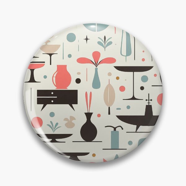 Item preview, Mid-Century Modern Splash pattern designed and sold by ArtFactoryAI.