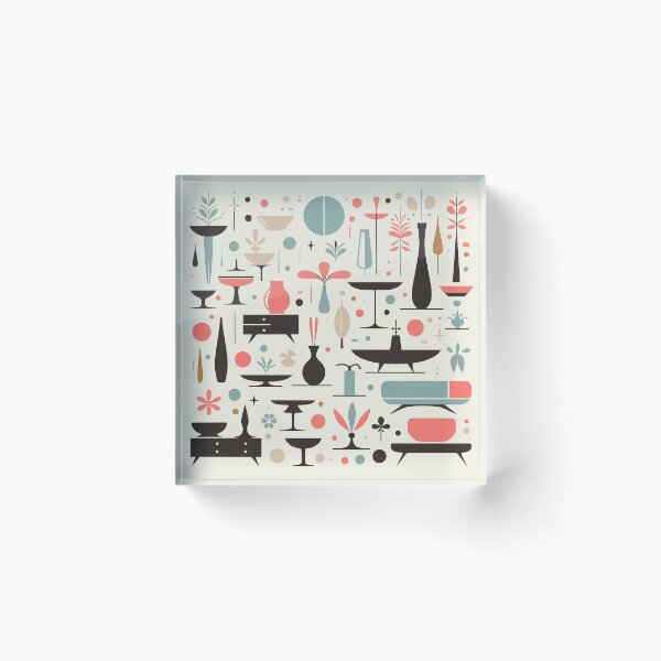 Item preview, Mid-Century Modern Splash pattern designed and sold by ArtFactoryAI.