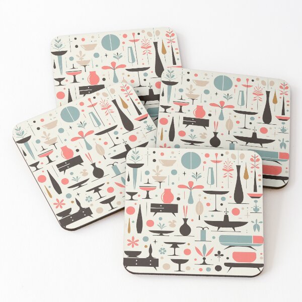 Item preview, Mid-Century Modern Splash pattern designed and sold by ArtFactoryAI.