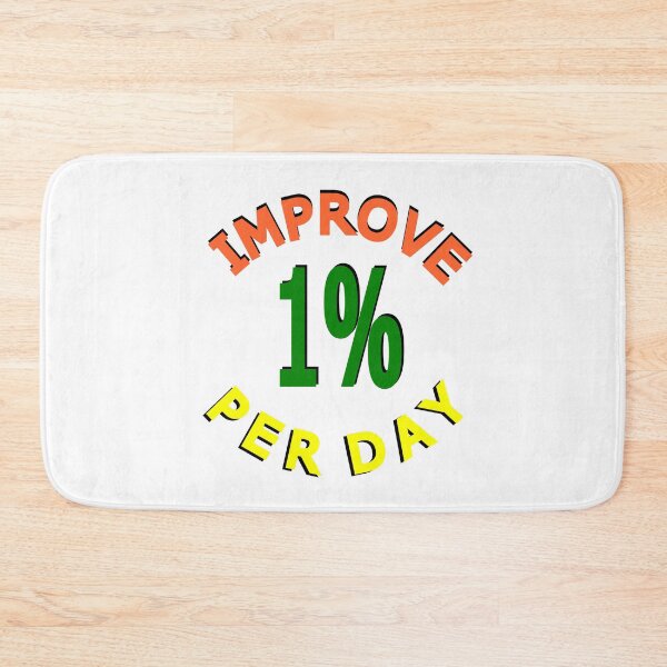 Item preview, Improve 1% Per Day – Minimalist Growth Mindset Tee designed and sold by JR78.