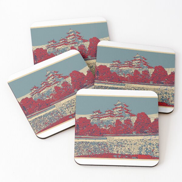 Item preview, Himeji Castle Hokusai by Ivan designed and sold by chateauxstudios.