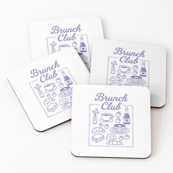 Item preview, Lilac Brunch Club Handdrawn Doodle Style designed and sold by doodle189.