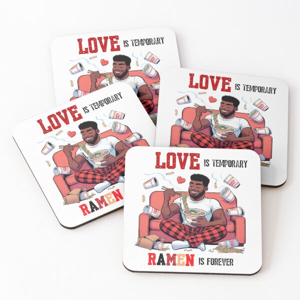 Item preview, Love is Temporary Ramen is Forever Funny Ramen Graphic Design designed and sold by SasscDesigns.