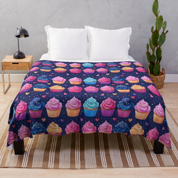 Item preview, Sweet Assortment of Cupcakes on Dark Background designed and sold by NTGUILTY.