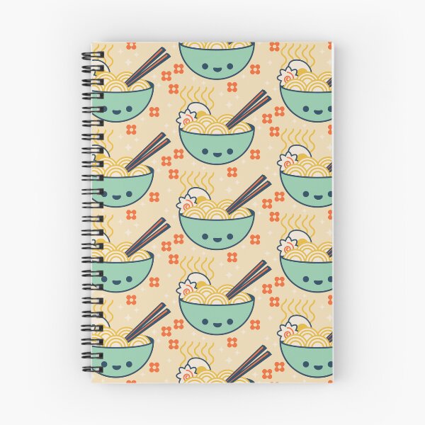 Artikelvorschau, Kawaii Ramen Muster – Niedliches Nudelschüssel-Design entworfen und verkauft von musingtreeart.