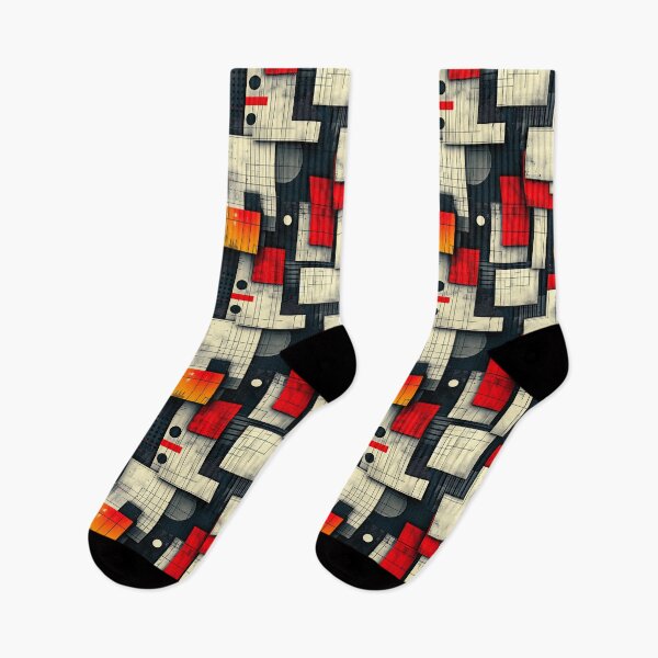 Item preview, Bold Geometric Abstract with Red, Black, and White designed and sold by NTGUILTY.