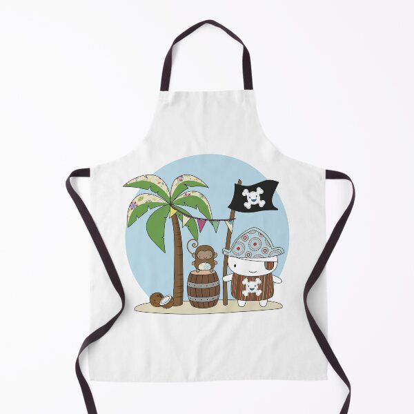 Artikelvorschau, Süße Pirateninsel – Kawaii Monkey & Baby Buccaneer Adventure Design entworfen und verkauft von Sore Creations.