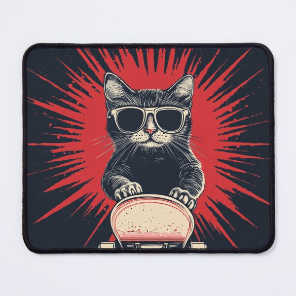 Item preview, Skate Cat | T-Shirt designed and sold by NicolasGlowArt.