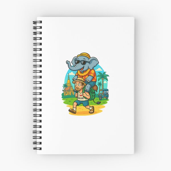 Item preview, Tourist on Elephant – Thailand Vibes designed and sold by SnappyPineapple.