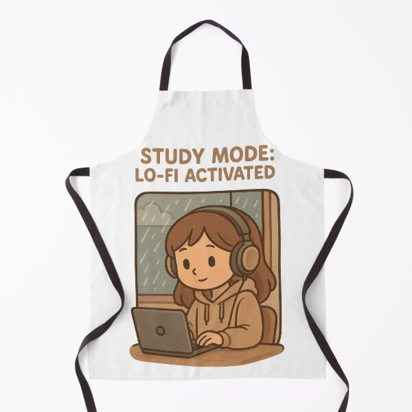 Item preview, Study Mode – Lo-Fi Beats and Girl Art designed and sold by Trendy Sticker & Merch Collection - Express Yourself.